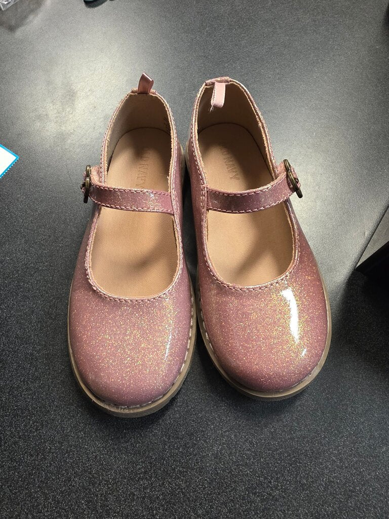 Girls Sparkly Pink Mary Jane Shoes