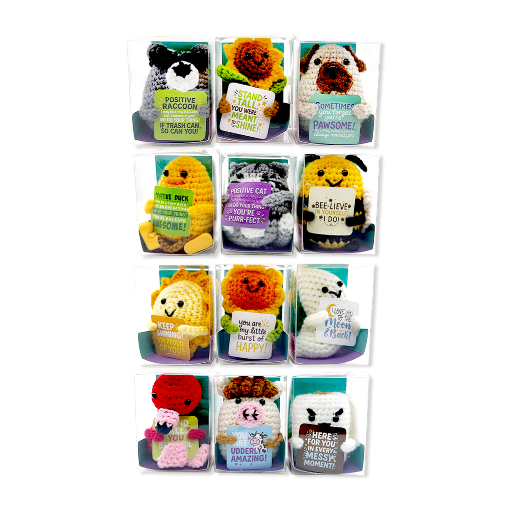 Emotional Support Crochet Plush Pals TOP SELLER - 12/Display: Wholesale Price