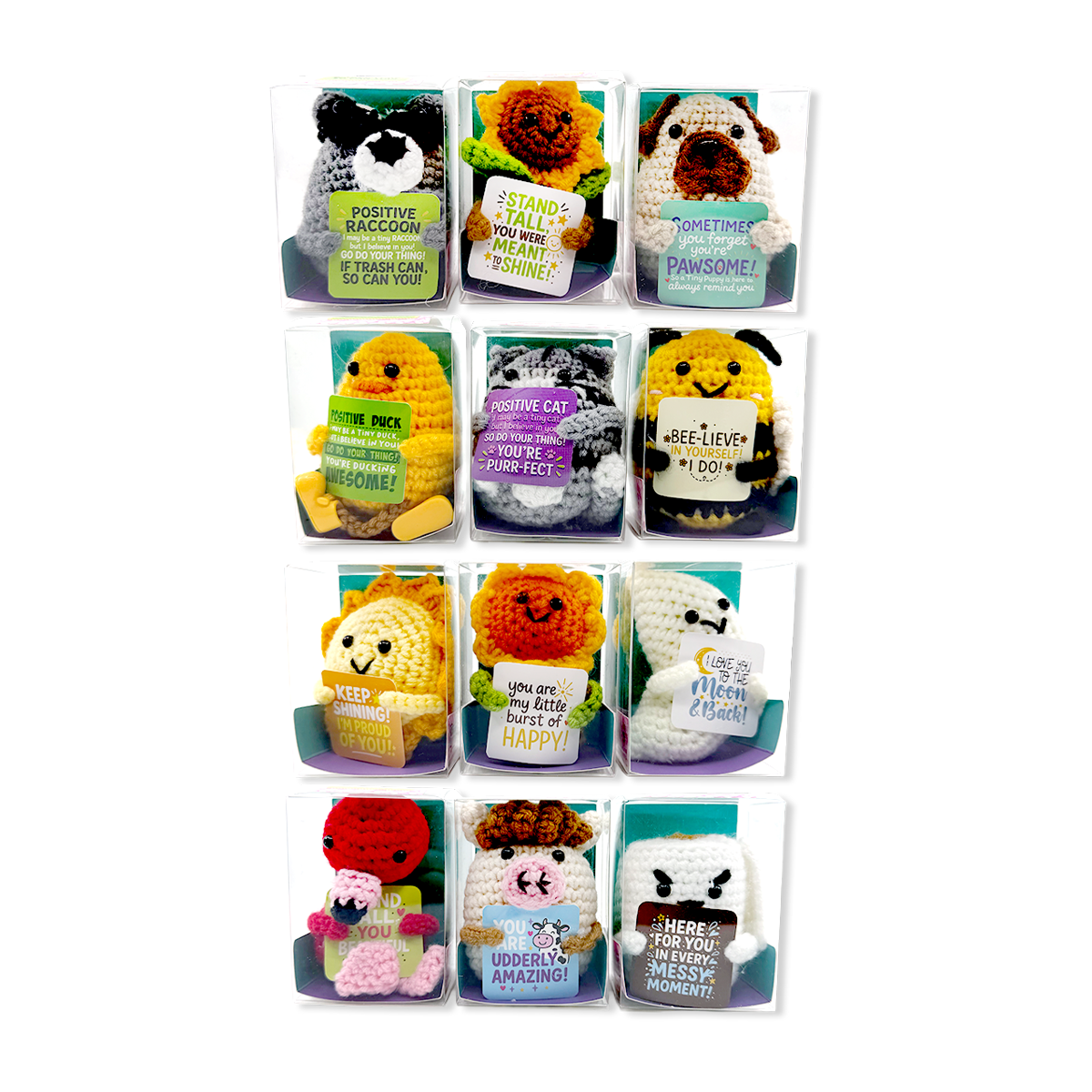 Emotional Support Crochet Plush Pals TOP SELLER - 12/Display: Wholesale Price