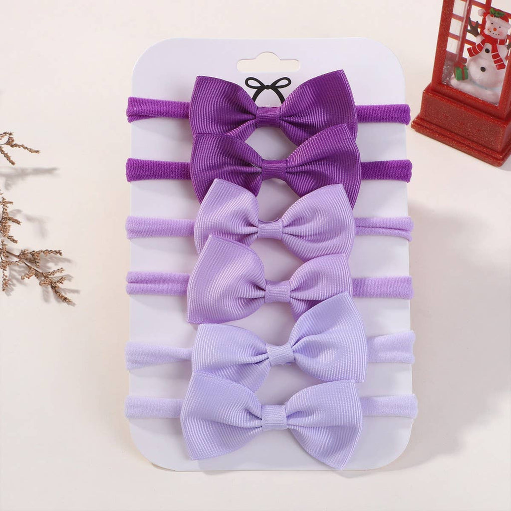 Kids Bow Headband Set – Elastic Nylon No Marks_CWAHA6720: TYPE10 / (OS) 1