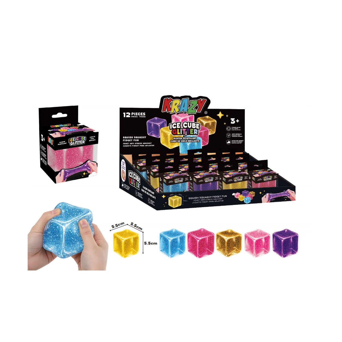 MFGRUS INC - Krazy Glitter Ice Cube Toy