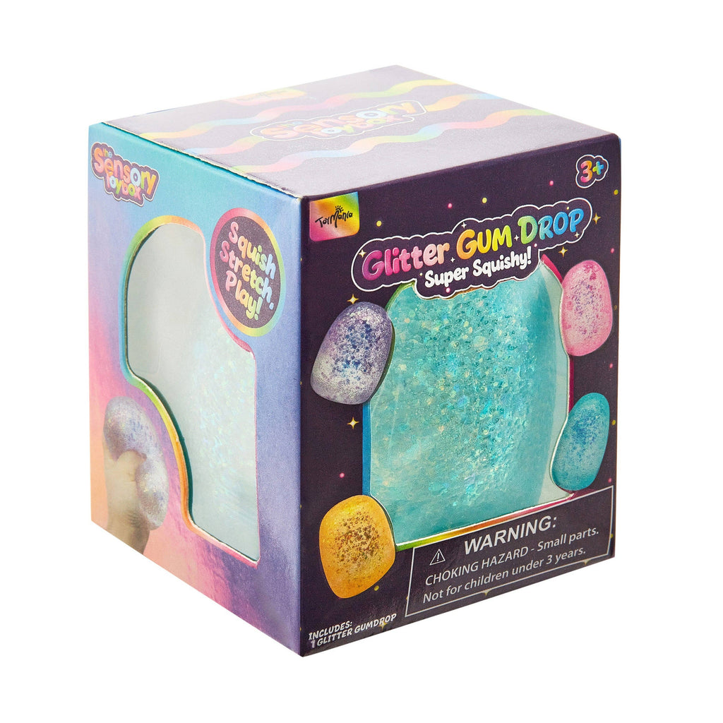 Showcase - Sensory Toy Box: Squishy Glitter Gum Drops Stress Relief Fidget Toy (1pc) Ships Assorted