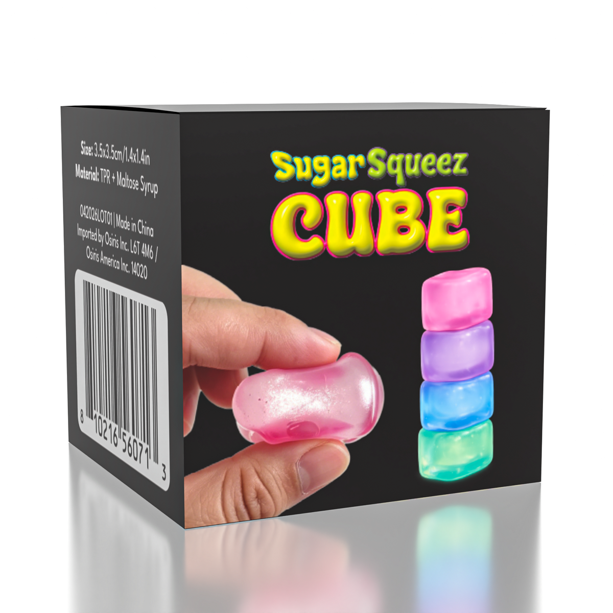 Showcase - SugarSqueez Cube Mini Size Squishy Fidget Sugar Stress Ball (1pc) Color Ships Assorted