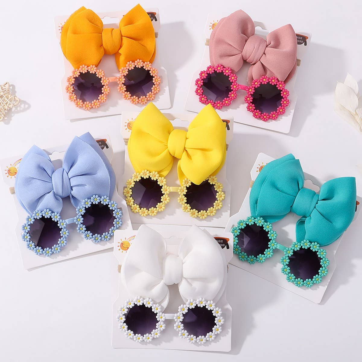 Summer Bow Headband & Sunglasses Set for Kids_CWAHA6744: TYPE5 / (OS) 1