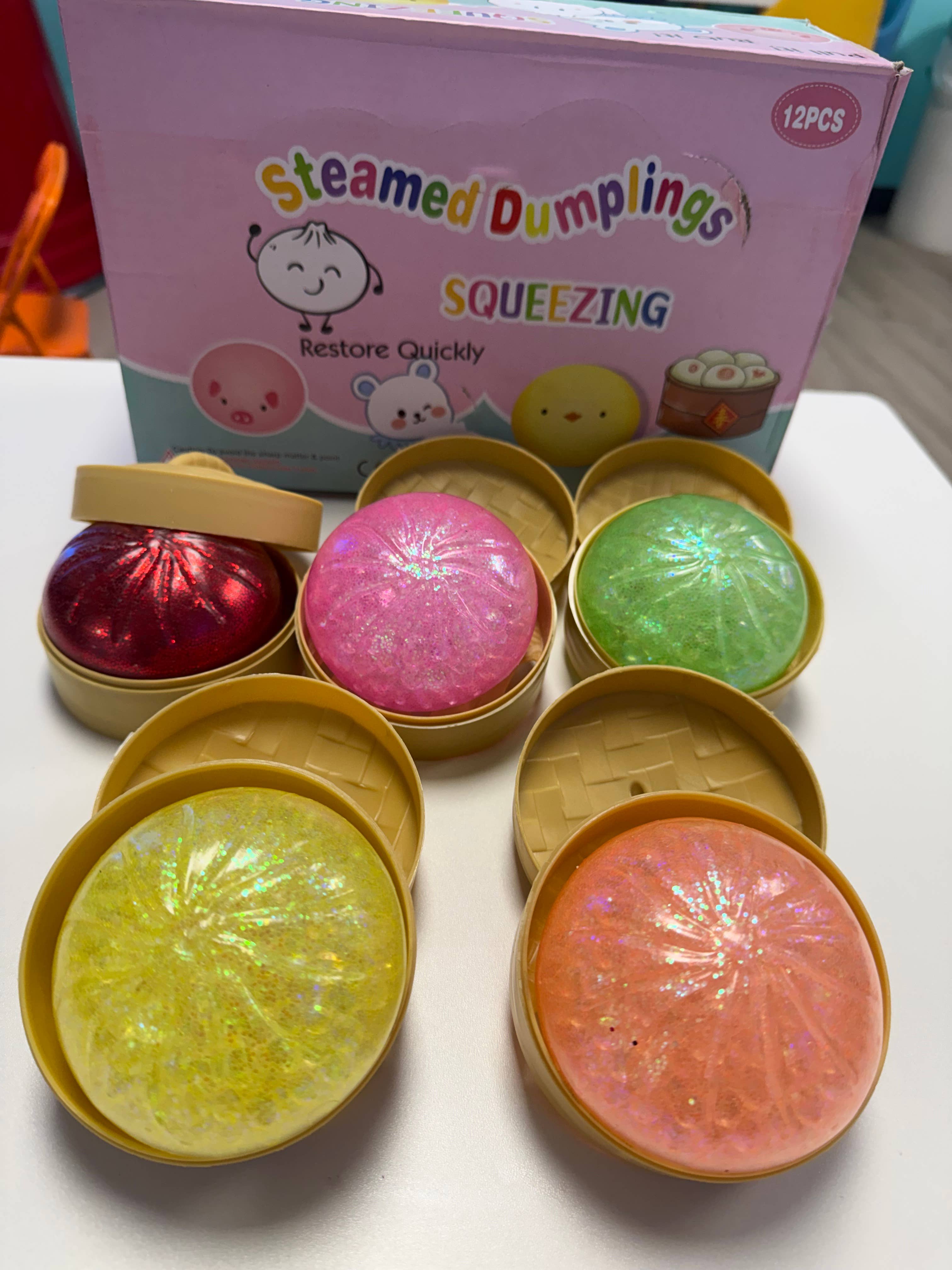 The Viral Dumpling Squishy  - Glitter Edition- 