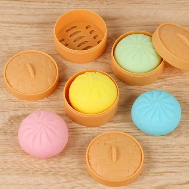 Squishy Dumpling Stress Relief Toy (Jumbo Size): Solid Color