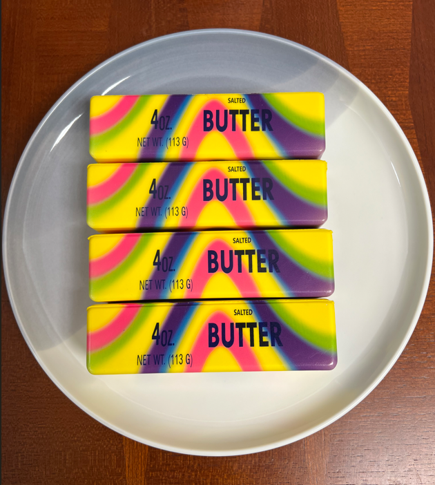 Rainbow Scented Butter Squishy Stress Relief Fidget Toy: Multi-Colored