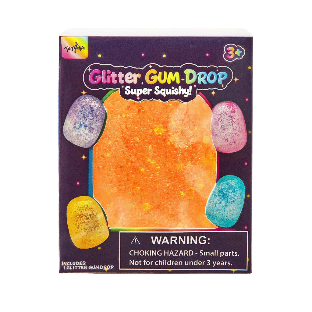 Showcase - Sensory Toy Box: Squishy Glitter Gum Drops Stress Relief Fidget Toy (1pc) Ships Assorted