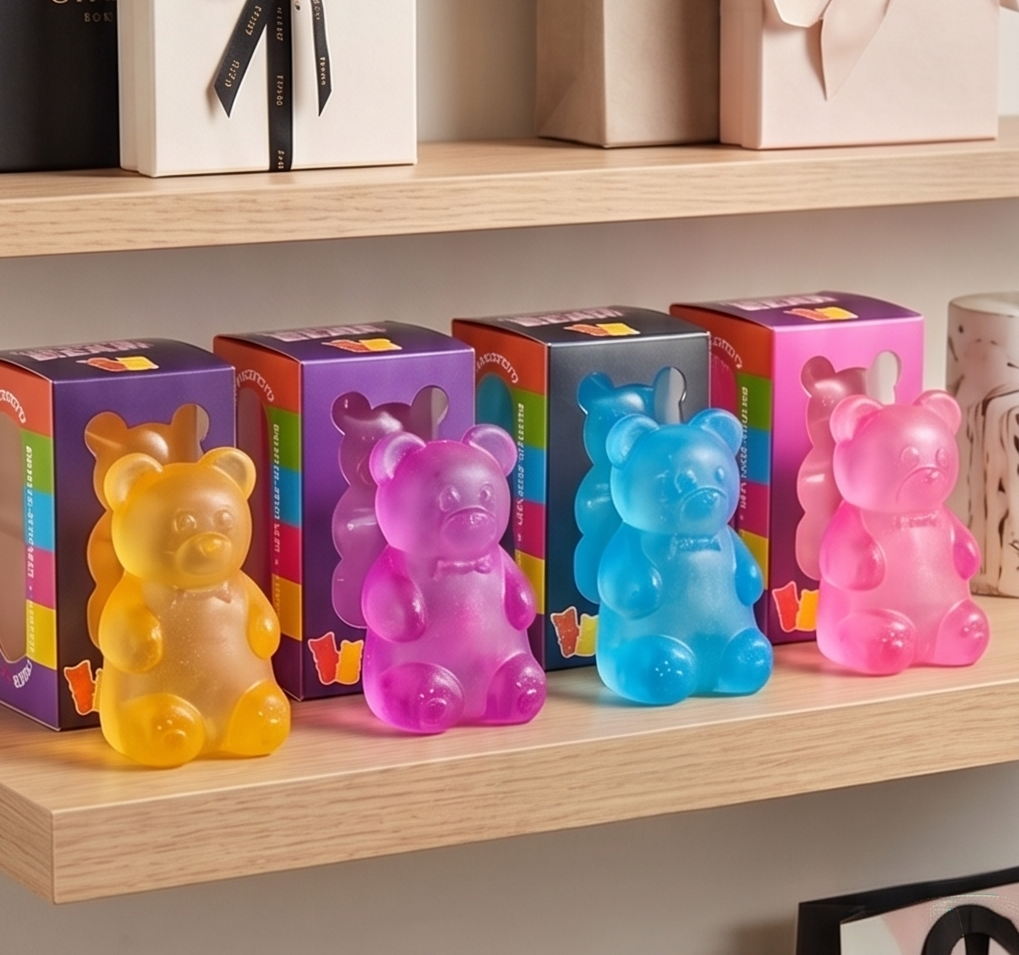 Squishy Bear - Sensory Fidget Toy Squeeze Toys, assorted col