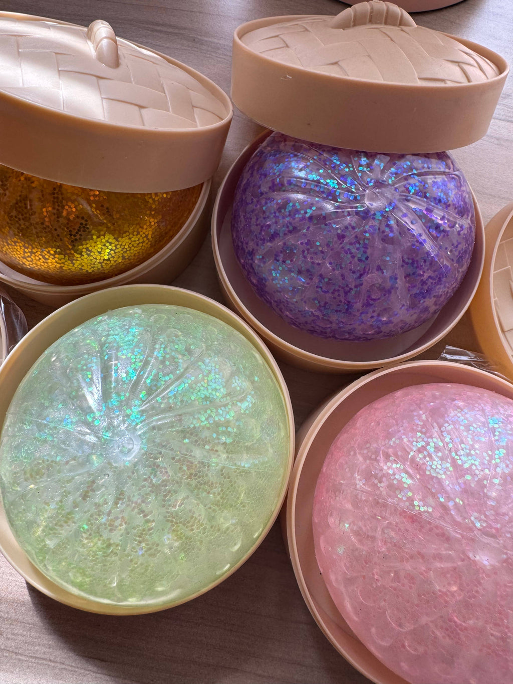 The Viral Dumpling Squishy  - Glitter Edition- 