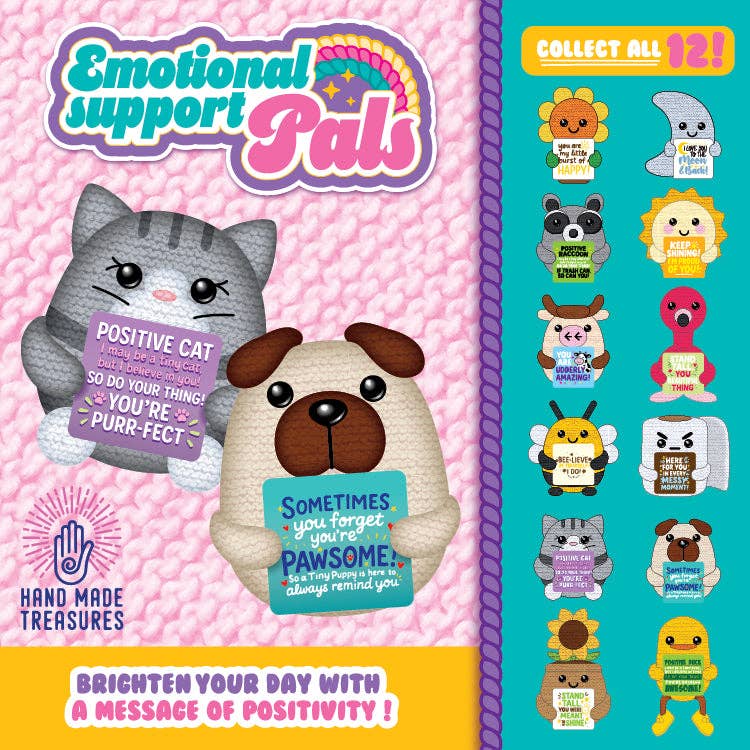 Emotional Support Crochet Plush Pals TOP SELLER - 12/Display: Wholesale Price