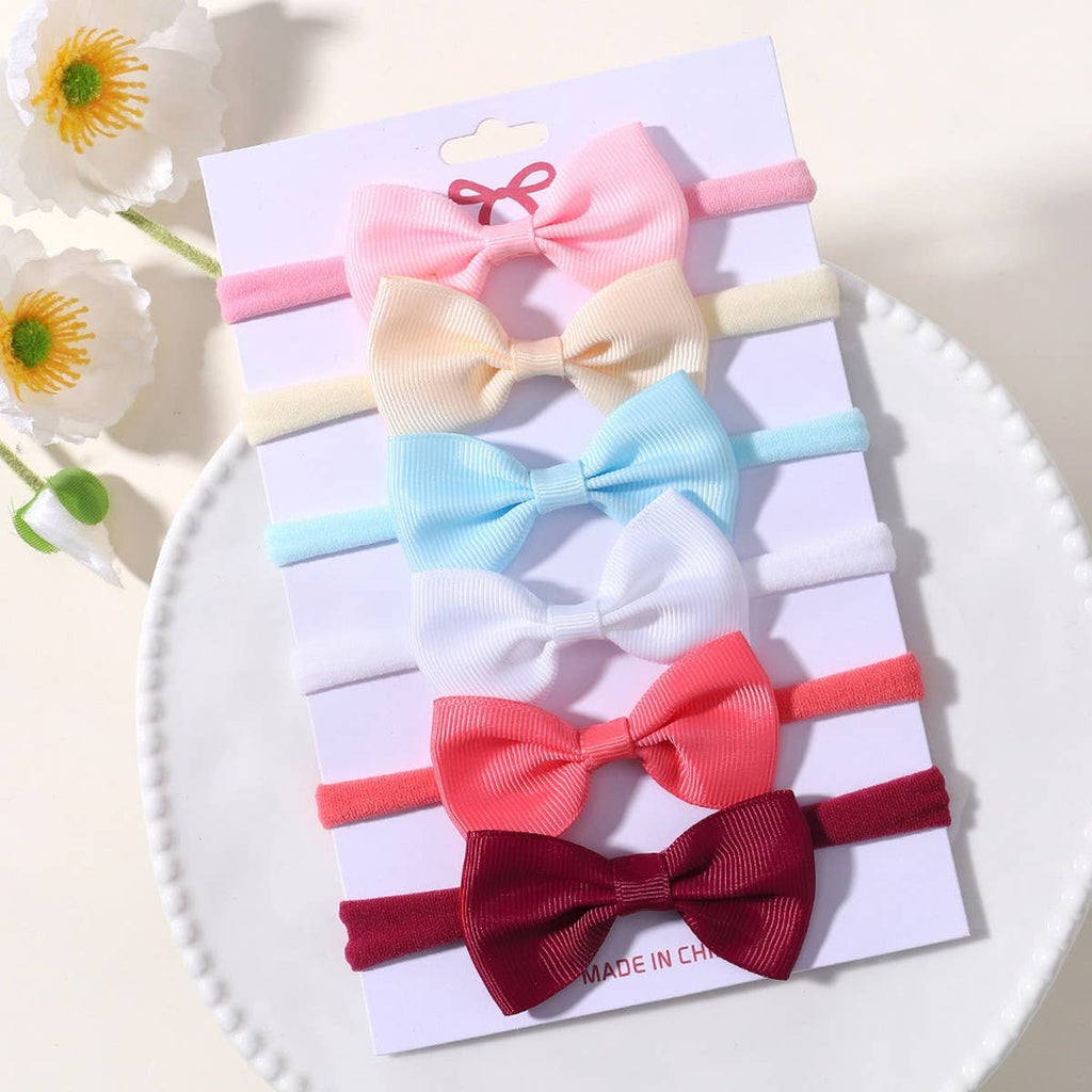 Kids Bow Headband Set – Elastic Nylon No Marks_CWAHA6720: TYPE1 / (OS) 1