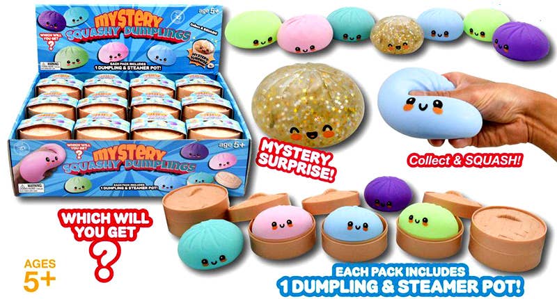 Mystery Squishy 4" Happy Face Dumplings