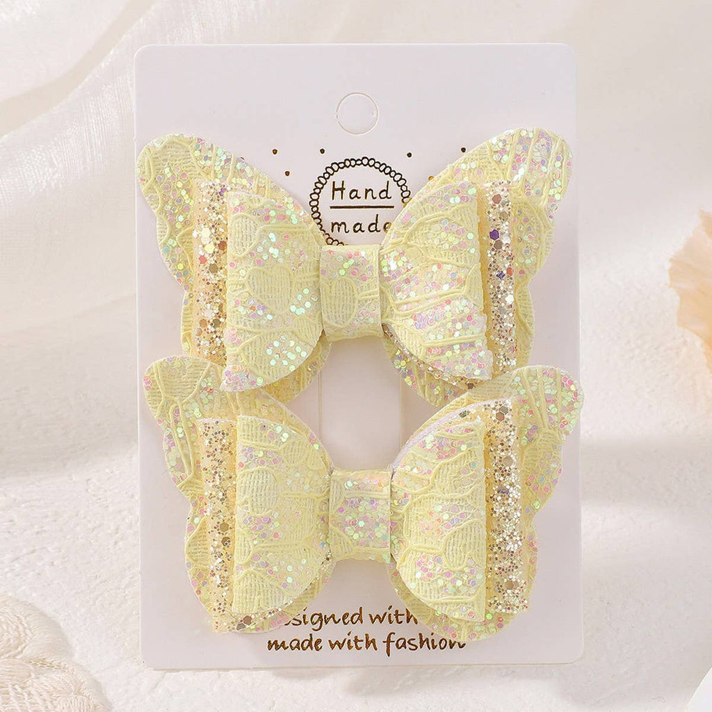 Cute Cartoon Glitter Bow Hair Clip Set_CWAHA6730: TYPE8 / (OS) 1