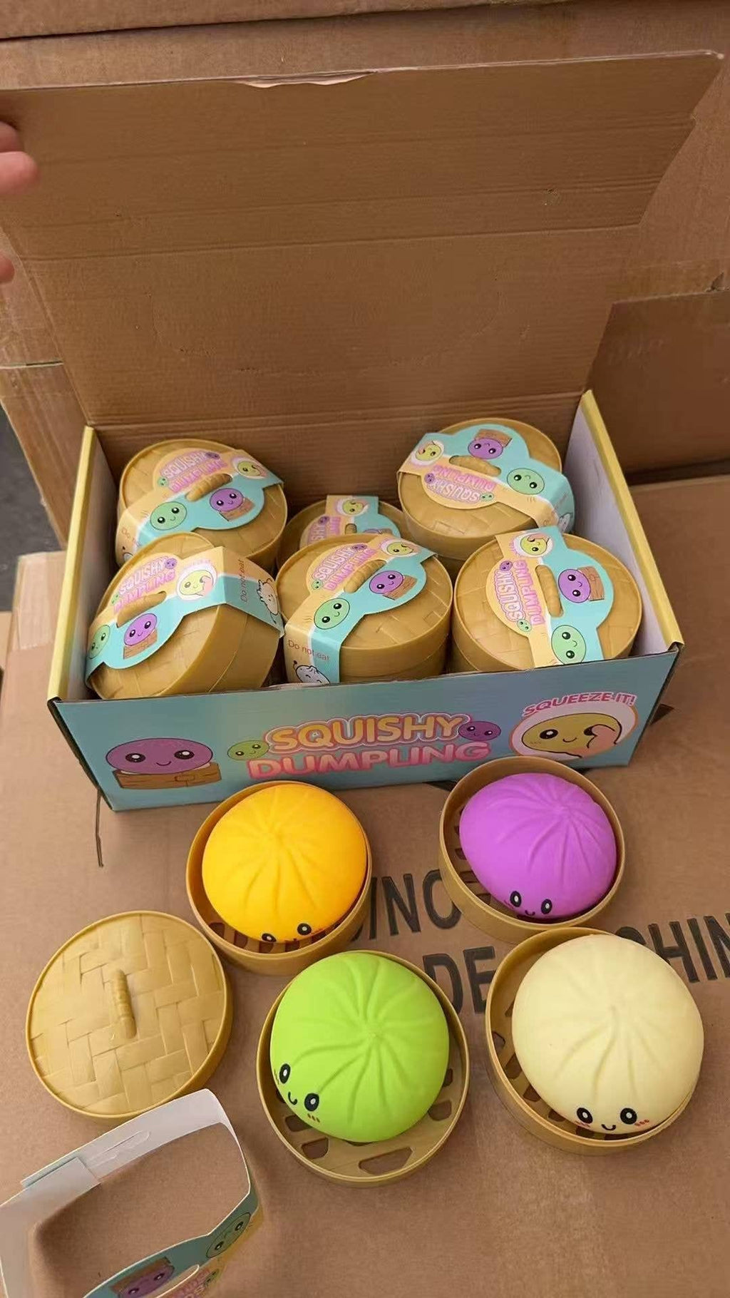 Squishy Dumpling Stress Relief Toy (Jumbo Size): Solid Color