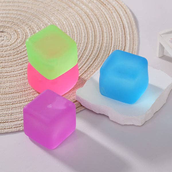 Showcase - SugarSqueez Cube Mini Size Squishy Fidget Sugar Stress Ball (1pc) Color Ships Assorted
