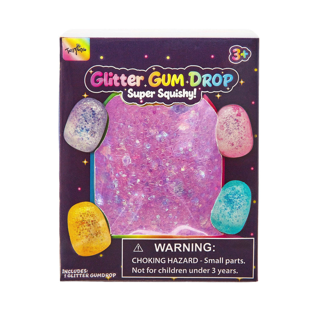 Showcase - Sensory Toy Box: Squishy Glitter Gum Drops Stress Relief Fidget Toy (1pc) Ships Assorted