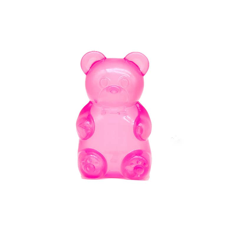 Gummy Bear Squish Stress Fidget Squeeze Toy: Pink box / One Size