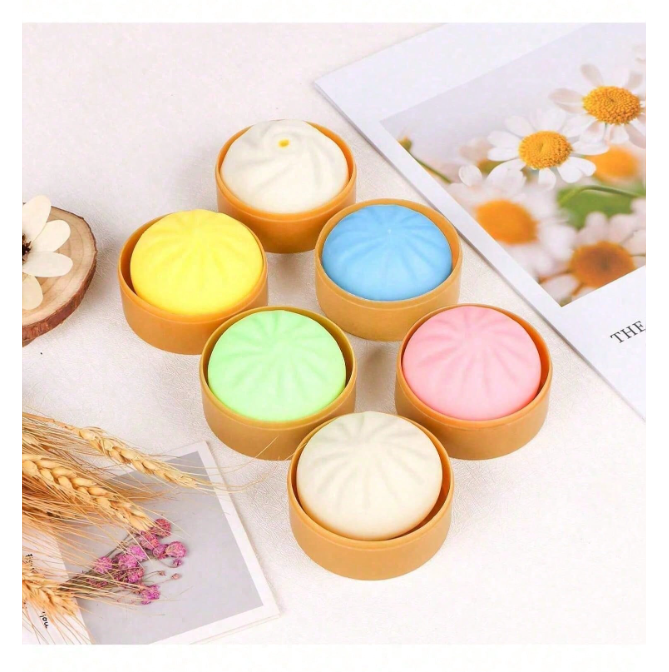 Squishy Dumpling Stress Relief Toy (Jumbo Size): Solid Color