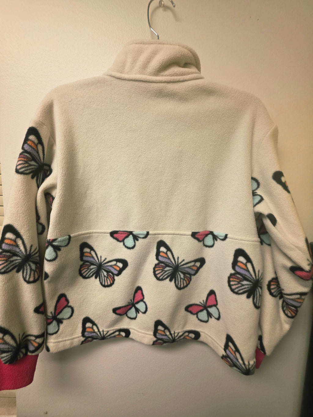 7/8 Butterfly Fleece Pullover
