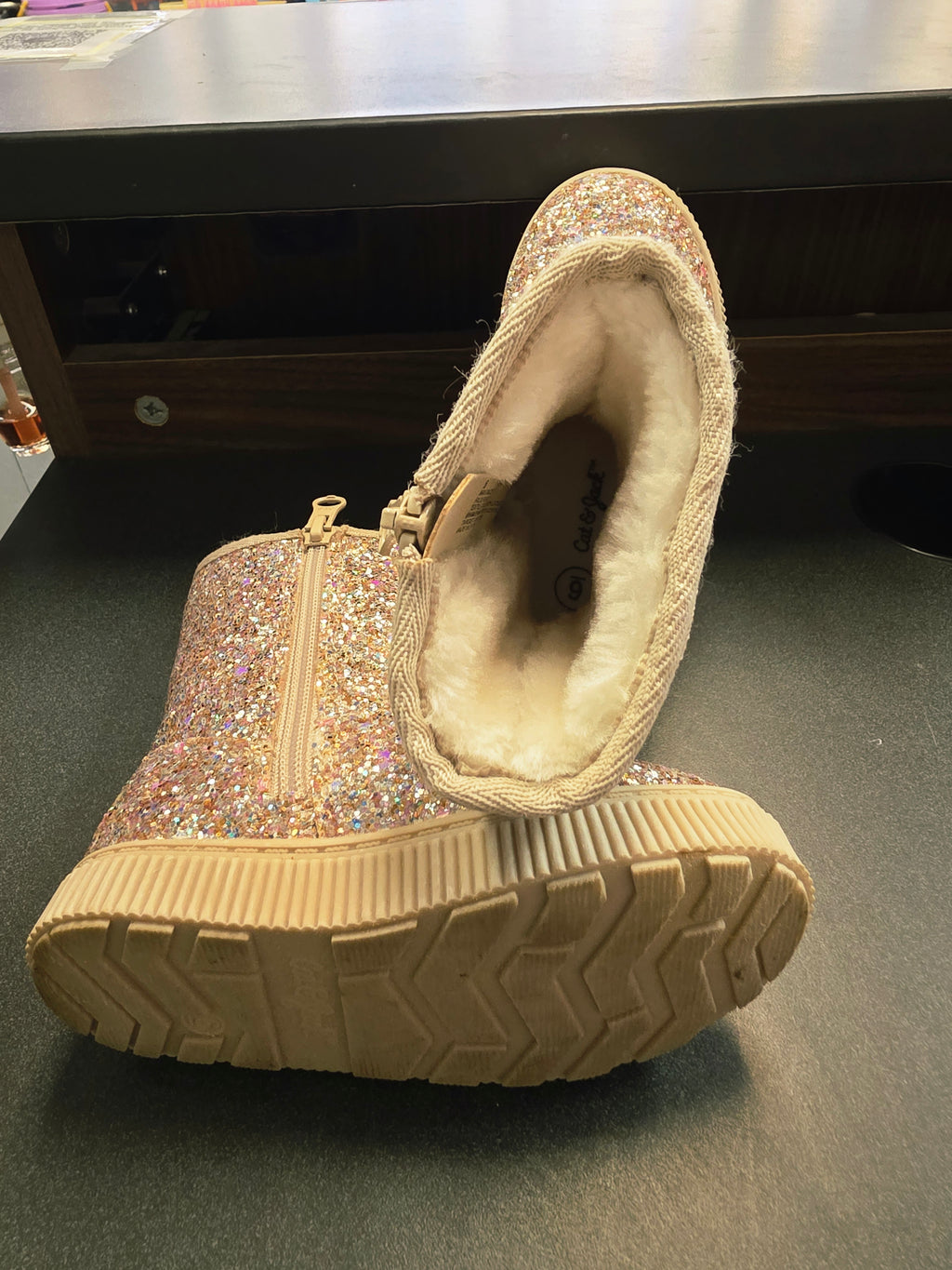 6 Glitter Fur Lined Boots Cat & jack