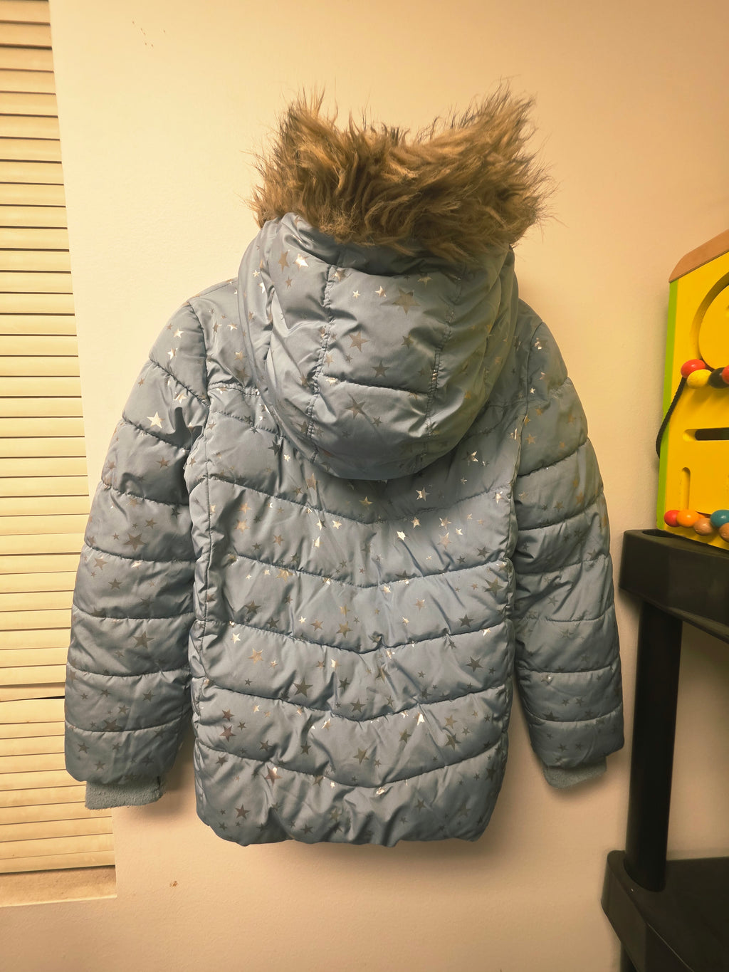 7/8 Star Pattern Puffer Coat Place Sport