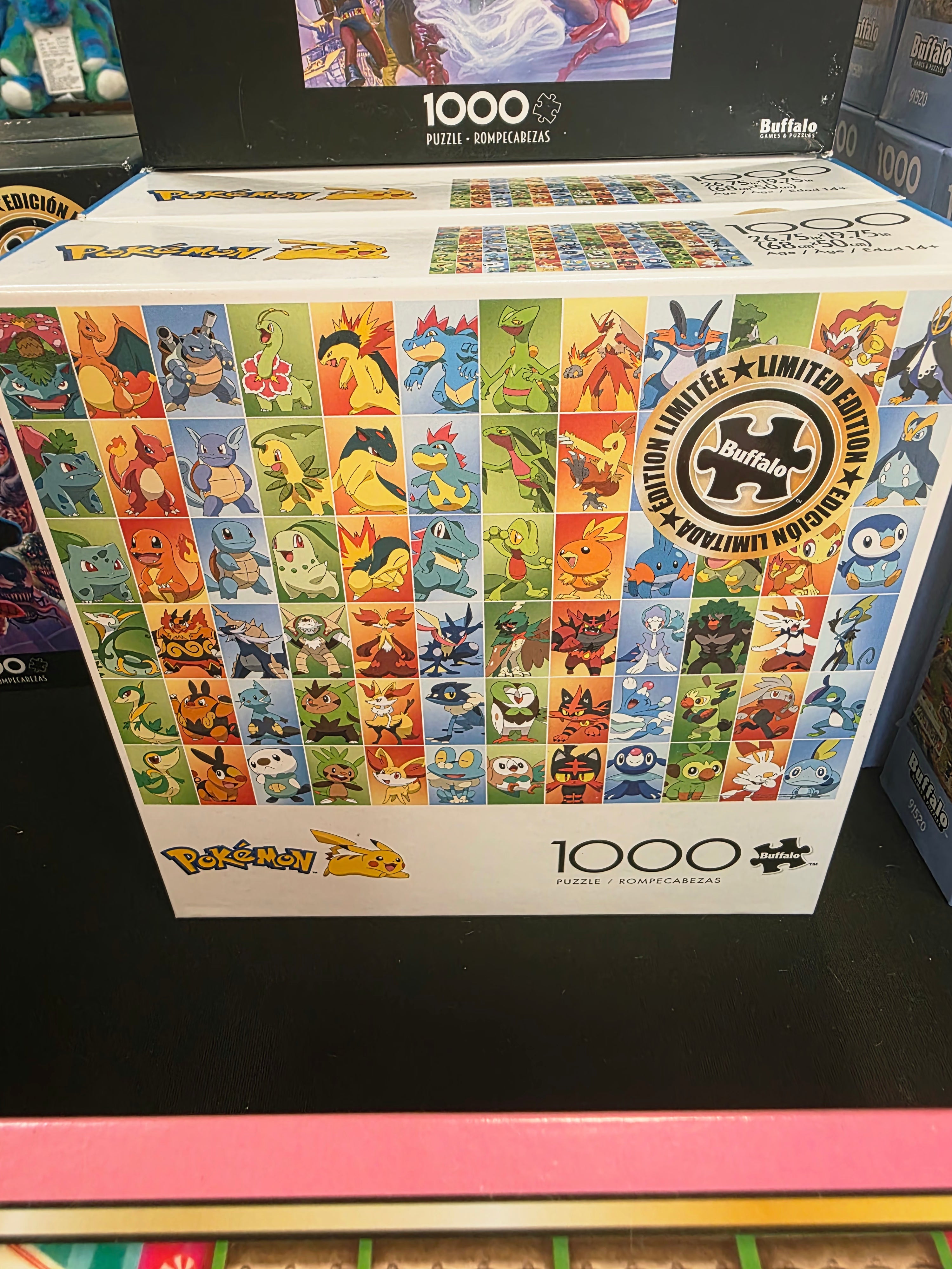 Buffalo Games Pokémon First Partners Squares 1000-piece jigsaw puzzle