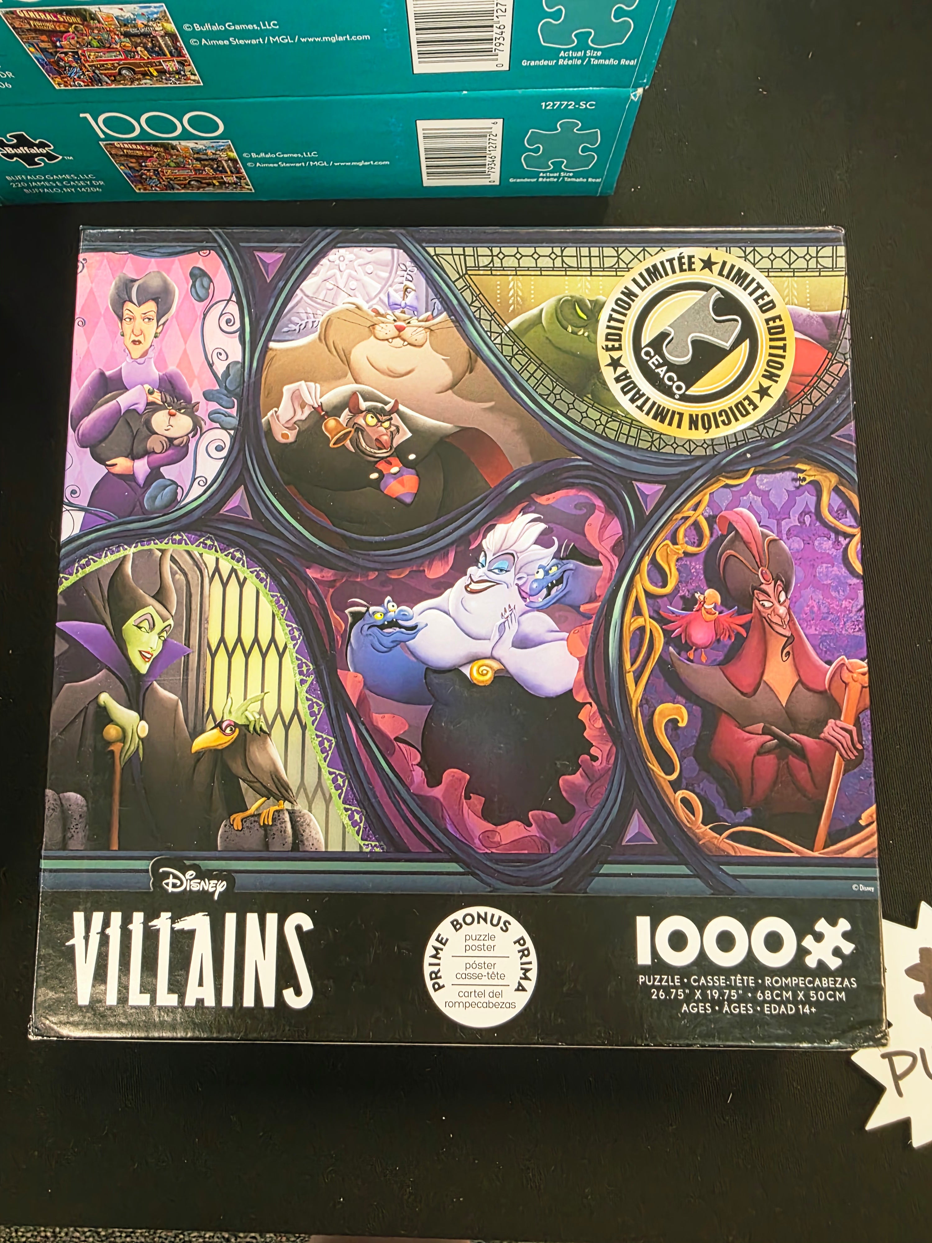 Disney Villains themed 1000-piece jigsaw puzzle by Ceaco
